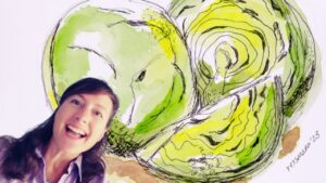 Watercolor Painting with Ink