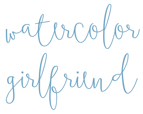 watercolor girlfriend