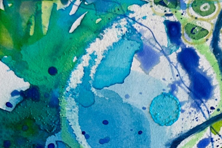 watercolor painting details